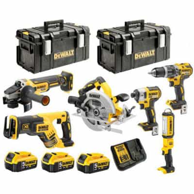 DEWALT Pack 6 outils 18V Li-Ion (3x5Ah) - DCK623P3