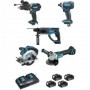 MAKITA Pack 5 outils 18V 4x5.0Ah - DLX5039PTJ