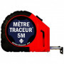 JSTH Mètre traceur ABS tracé noir 5m - MT5-N