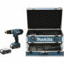 MAKITA Perceuse visseuse percu 18V 1.5Ah + 68 acces. - HP457DWEX4