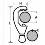 VIRAX Coupe-tube acier - 2101