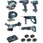 MAKITA Pack 7 outils 18V 5x5Ah - DLX7013PT1