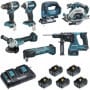 MAKITA Pack 7 outils 18V 5x5Ah - DLX7014PTJ