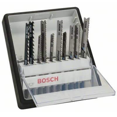 BOSCH 10 lames de scie sauteuse Bois/Métal Robust Line - 2607010542