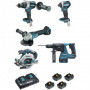 MAKITA Pack 5 outils 18V 4x5.0Ah - DLX5038PTJ