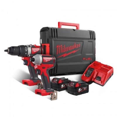 MILWAUKEE Pack perceuse M18 BLDD2 + visseuse M18 BLID - M18 BLPP2B2-502X