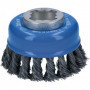 BOSCH Brosse boisseau à fils torsadés X-LOCK 75mm - Heavy for Metal