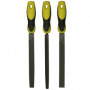 STANLEY Jeu de 3 limes mi-douces 200mm - 0-22-464