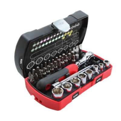 SAM Coffret serrage vissage 40 outils 1/4" - 73-R40Z