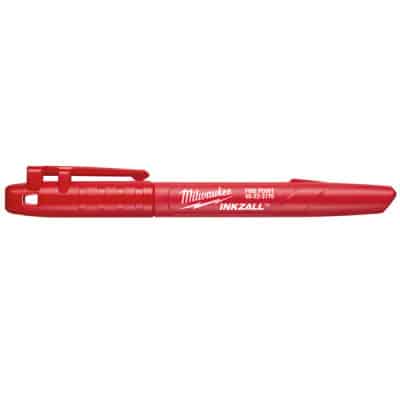 MILWAUKEE Marqueur Inkzall rouge pointe fine - 48223170