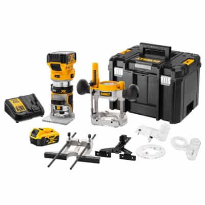 DEWALT Affleureuse/Défonceuse 8mm XR 18V 5Ah - DCW604P2