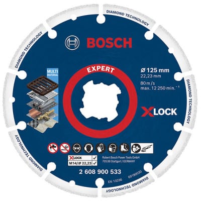 BOSCH Disque diamant métal EXPERT X-LOCK 125mm - 2608900533