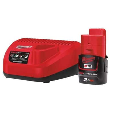 MILWAUKEE Pack NRG 12V batterie 1x2Ah + chargeur - 4933451900