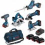 BOSCH Pack 5 outils 18V 4Ah - KIT5OUT18V4 - 0615990L59