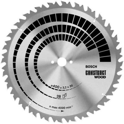 BOSCH Lames scies circulaires de table Construct Wood - Bois sans clous