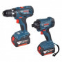 BOSCH Perc.Viss. GSR18V-28 + Viss. à choc GDR18V-160 2x4Ah  égal à  KIT2OUT18V2 - 06019G5107