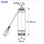 LOWARA Pompe de puit 5" pour eau claire - 0,55 kW - 4,2 A - SC205C