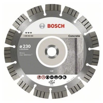 BOSCH Disques à tronçonner diamantés spécial béton - Best for Concrete