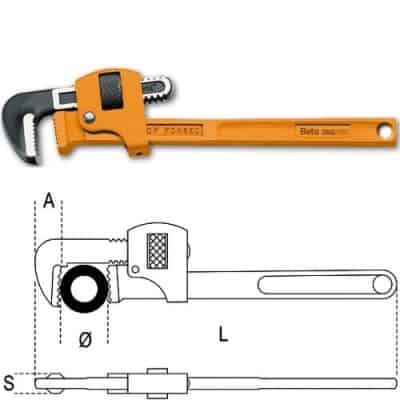 BETA Clé serre-tubes modèle Stillson - 360