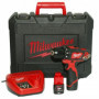 MILWAUKEE Perceuse visseuse 12V 2Ah M12 BDD-202C - 4933441915