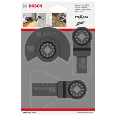 BOSCH Set universel STARLOCK 3 lames Bois - 2608662343