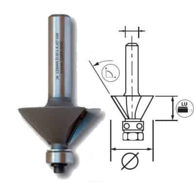 LEMAN Mèche à chanfreiner + guide -5686/5688