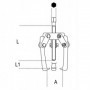 BETA Extracteur à 3 griffes articulées - 1516/1 - 2 - 3