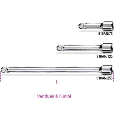 BETA Rallonge angulaire 3/8" carré mâle femelle - 910AN