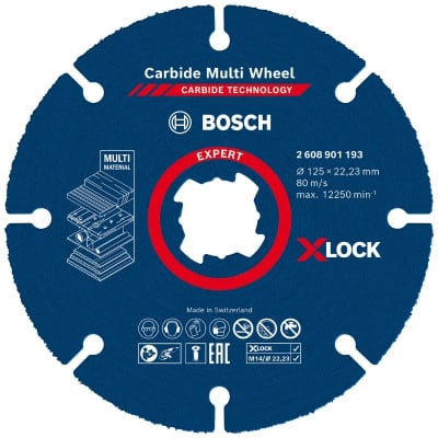 BOSCH Disque X-Lock carbure Expert Multimatériaux 125 mm - 2608901193