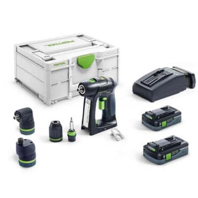 FESTOOL Perceuse-visseuse sans fil C 18 HPC 4.0 I-Set - 576992