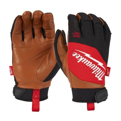 MILWAUKEE Gants de travail en cuir hybrides - 493247191