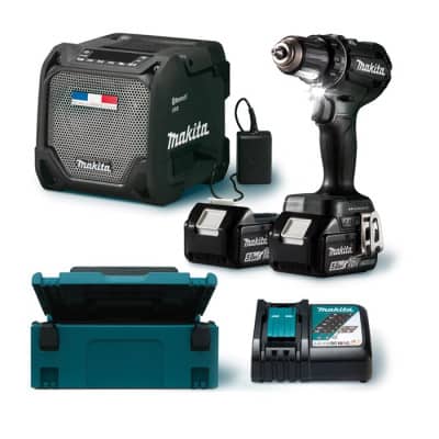 MAKITA Pack perceuse visseuse DDF485 + Enceinte DMR202B - LOT0233