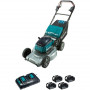 MAKITA Tondeuse auto-tractée 36 V 2 x 18 V Li-Ion 5 Ah (4 batteries) -DLM533PT4