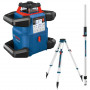 BOSCH Laser rotatif GRL600CHV 18V 4Ah + Trépied + Mire - 06159940P5