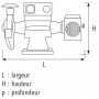 SIDAMO Touret Combine Type 210 Meule 200 Triph - 20113031