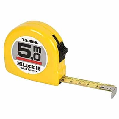 TAJIMA Mètre ruban Hi Lock - 16 ou 25mm - 3 à 10 m