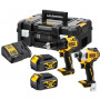 DEWALT Pack perceuse percu + Viss à chocs 18V 4Ah TSTAK - DCK2062M2T-QW