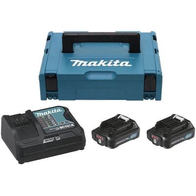 MAKITA Pack 2 batteries 10.8V 4Ah + chargeur DC10SA - 197636-5