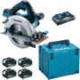 MAKITA Scie circulaire 190mm 36V (2x18V) 5Ah - DHS710PT4J